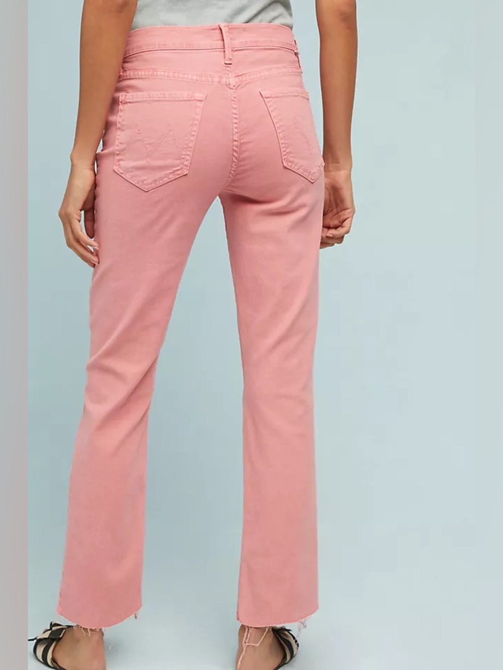 MOTHER “ The Rascal Mid Rise Cropped Straight Jeans” size 26